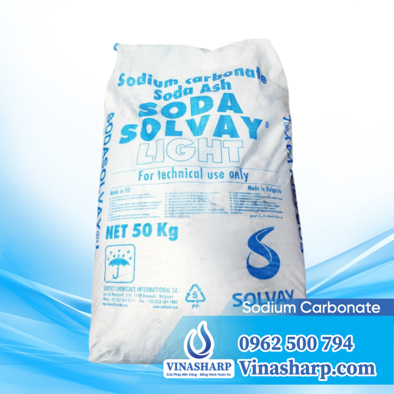 Sodium Carbonate Soda Ash Soda Solvay - Soda nóng Bungari nâng kiềm dùng  trong Nuôi trồng Thuỷ sản - VinaSharp