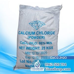 CaCl2.2H2O - Calcium Chloride - Canxi bột nguyên liệu dùng trong Nuôi trồng Thuỷ sản