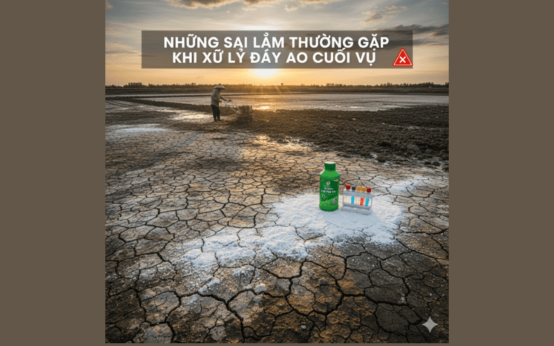 phân tích việc Xử lý đáy ao