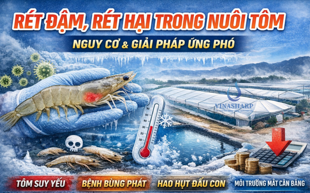 7 ẢNH HƯỞNG NGHIÊM TRỌNG CỦA RÉT ĐẬM, RÉT HẠI ĐẾN TÔM NUÔI VÀ GIẢI PHÁP KỸ THUẬT PHÒNG TRÁNH