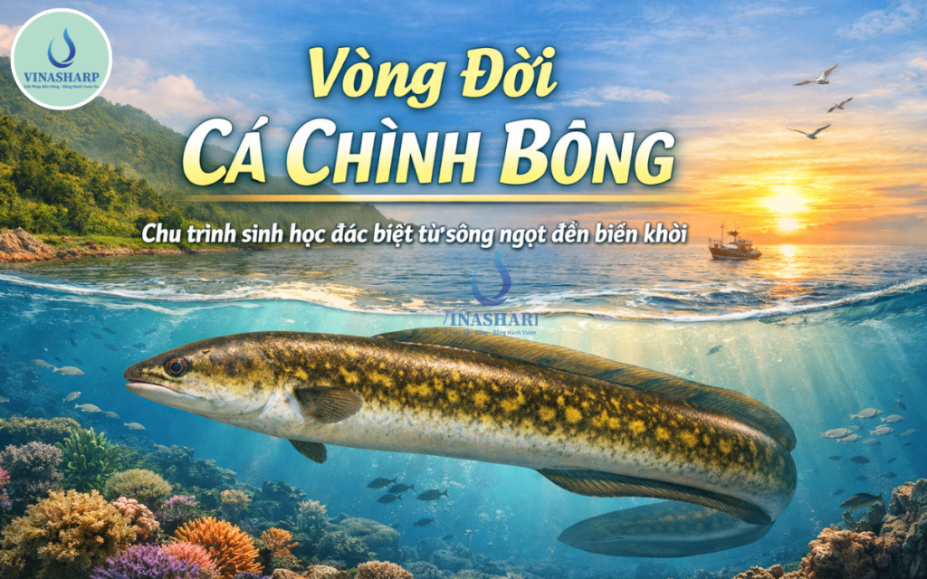 Vòng đời cá chình bông (Anguilla marmorata) gồm 6 giai đoạn – Loài cá chình có giá trị kinh tế cao