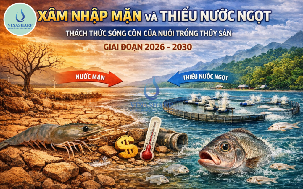 XÂM NHẬP MẶN VÀ THIẾU NƯỚC NGỌT – THÁCH THỨC SỐNG CÒN CỦA NUÔI TRỒNG THỦY SẢN VIỆT NAM GIAI ĐOẠN 2026–2030.