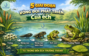 Vòng đời phát triển của ếch: Phân tích đầy đủ 5 giai đoạn sinh trưởng từ trứng đến trưởng thành.