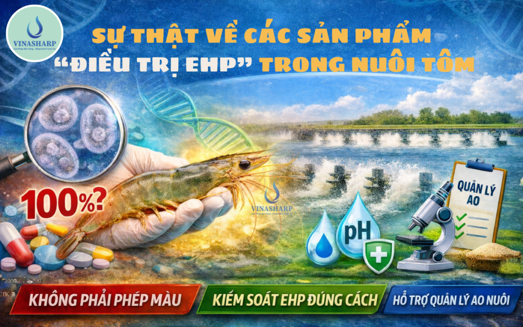 TOP 4 SỰ THẬT VỀ CÁC SẢN PHẨM “ĐIỀU TRỊ EHP” TRONG NUÔI TÔM