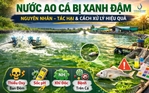NƯỚC AO CÁ BỊ XANH ĐẬM: 1 SỐ NGUYÊN NHÂN – TÁC HẠI