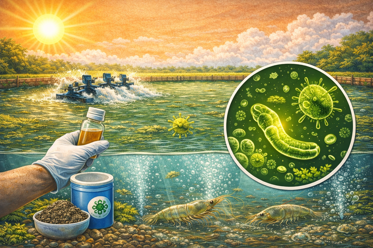 Kiểm soát tảo trong ao