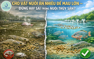 CHO VẬT NUÔI ĂN NHIỀU ĐỂ MAU LỚN – ĐÚNG HAY SAI TRONG NUÔI THUỶ SẢN?