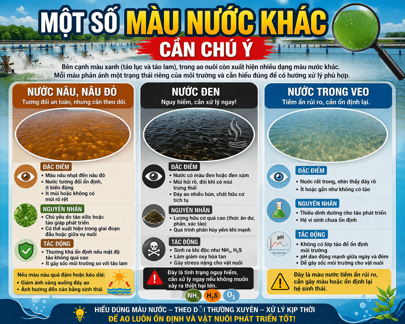 Một số màu nước khác cần chú ý