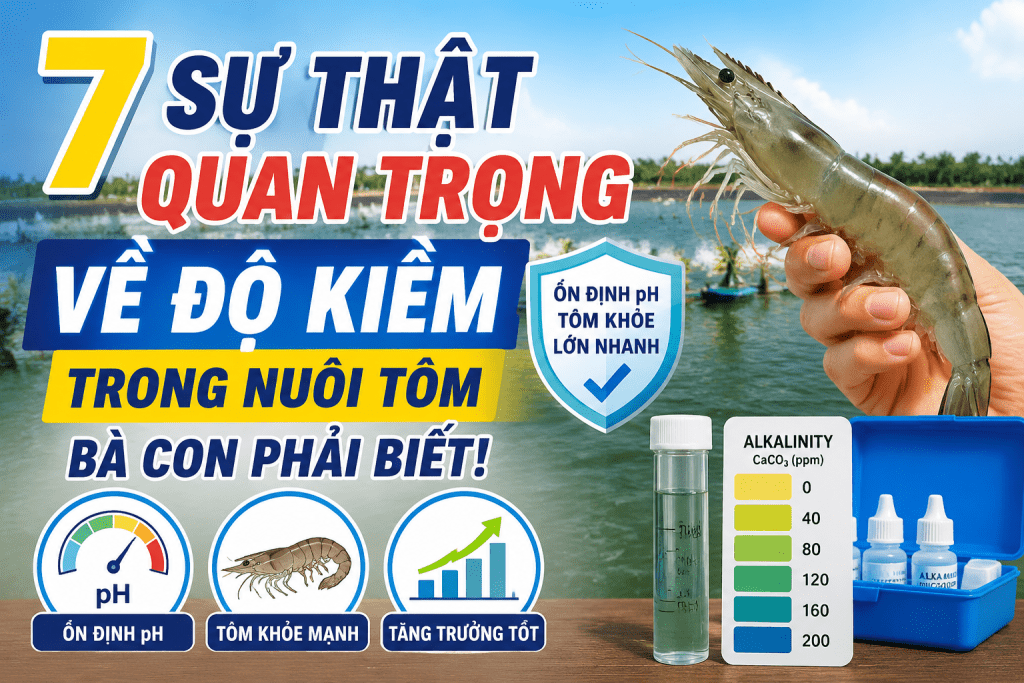 7 SỰ THẬT QUAN TRỌNG VỀ ĐỘ KIỀM TRONG NUÔI TÔM