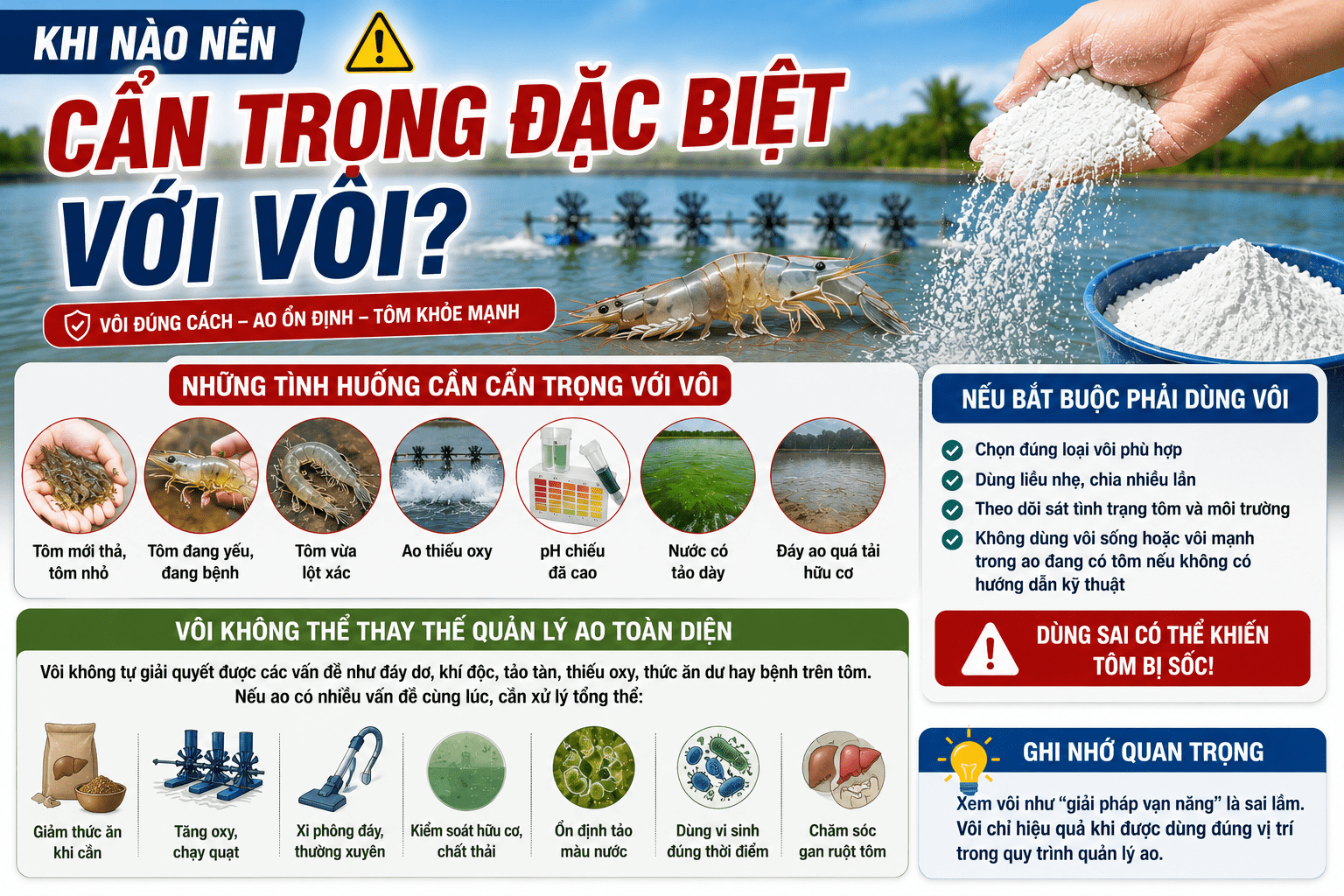 Khi Nào Nên Cẩn Trọng Đặc Biệt Với Vôi?