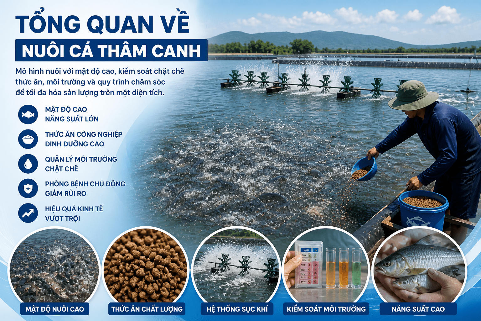 Tổng quan về nuôi cá thâm canh