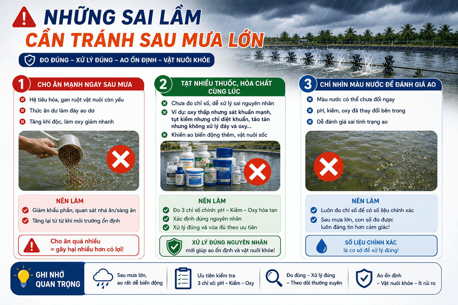 Những sai lầm cần tránh sau mưa lớn