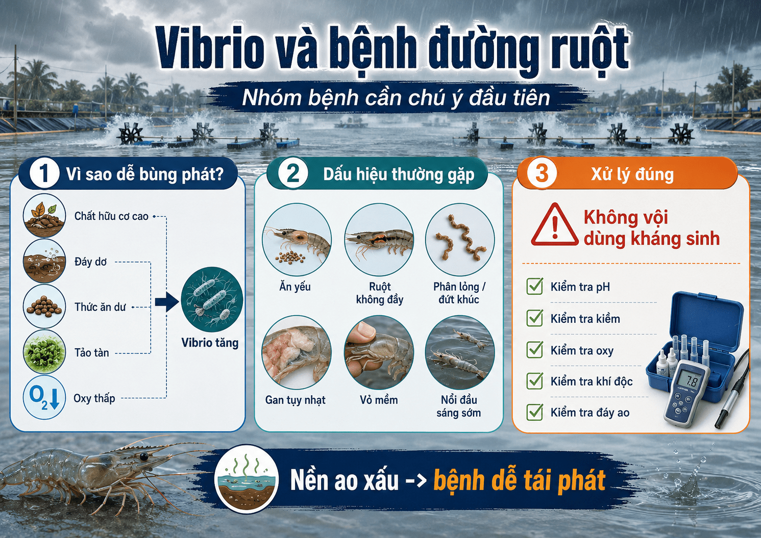 Vibrio và bệnh đường ruột: nhóm bệnh cần chú ý đầu tiên