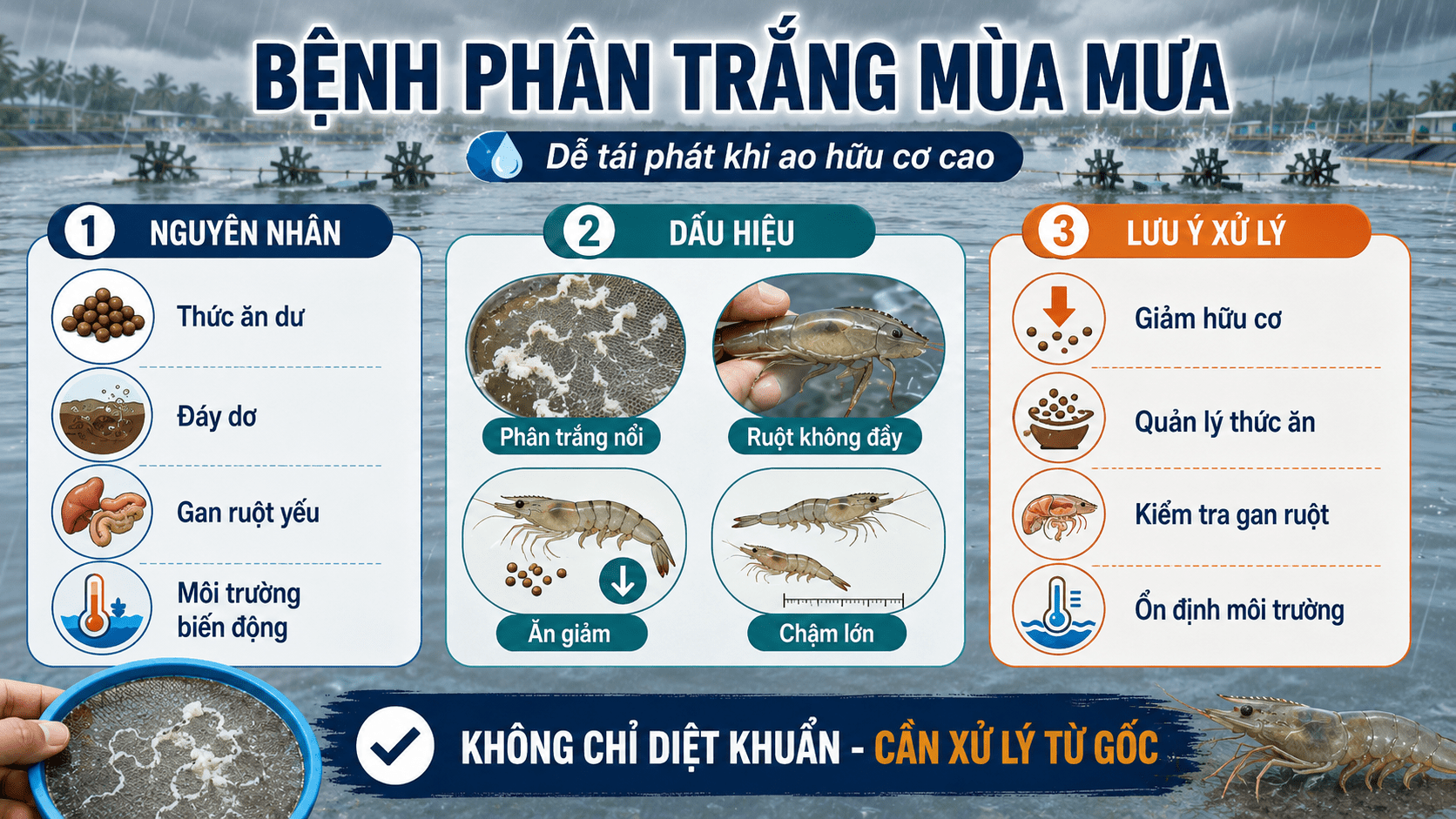 Bệnh phân trắng mùa mưa