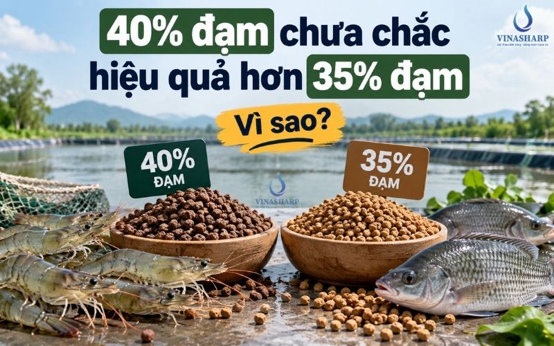 THỨC ĂN 40% ĐẠM CHƯA CHẮC HIỆU QUẢ HƠN 35% ĐẠM – VÌ SAO?