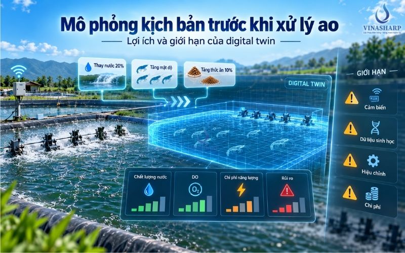 Mô phỏng kịch bản trước khi xử lý ao