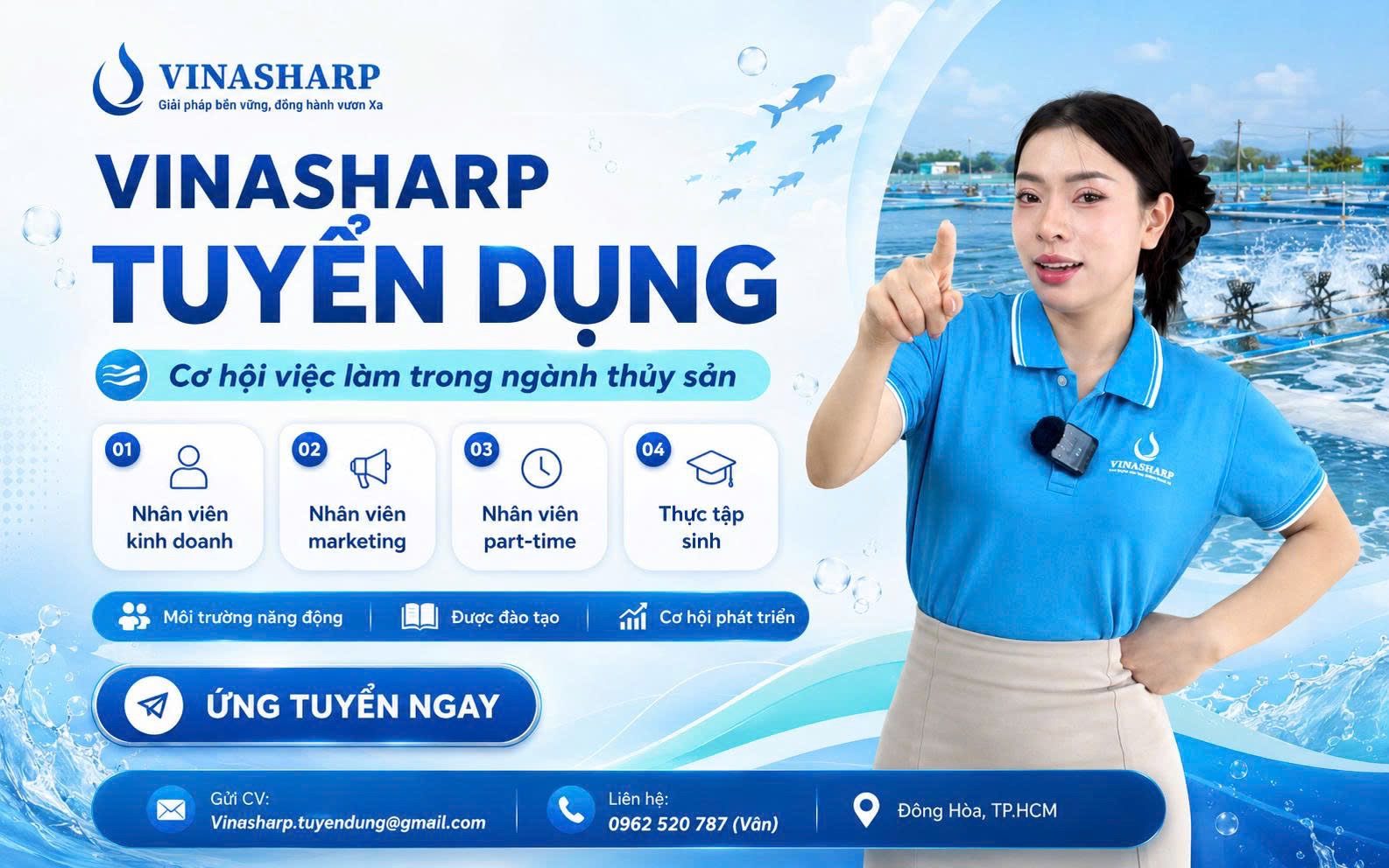 Vinasharp tuyển dụng
