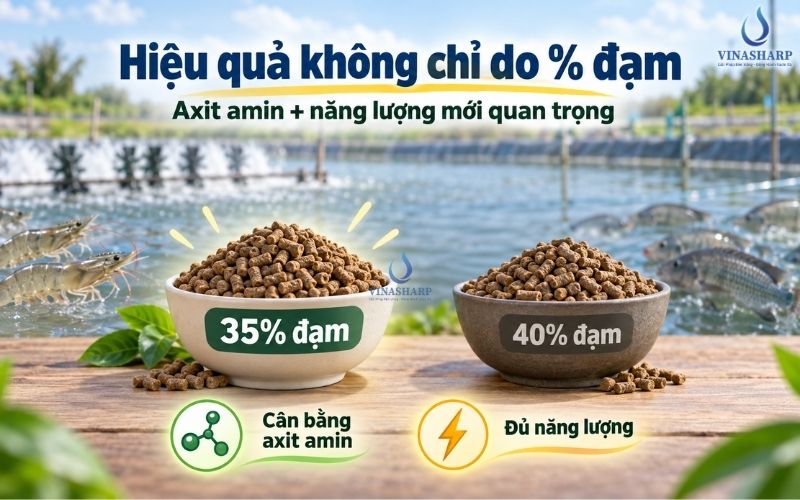 Cân bằng axit amin mới quyết định hiệu quả sử dụng
