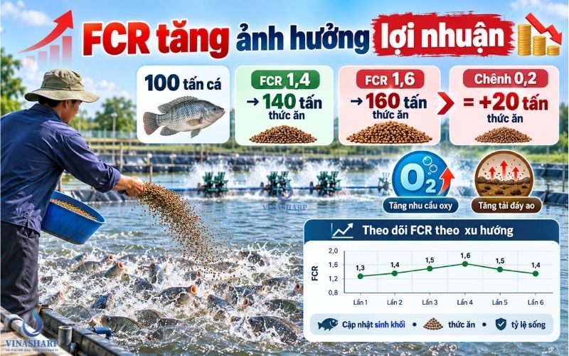 FCR tăng ảnh hưởng trực tiếp đến lợi nhuận