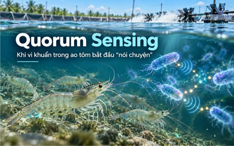 QUORUM SENSING: KHI VI KHUẨN TRONG AO TÔM BẮT ĐẦU “NÓI CHUYỆN” VỚI NHAU