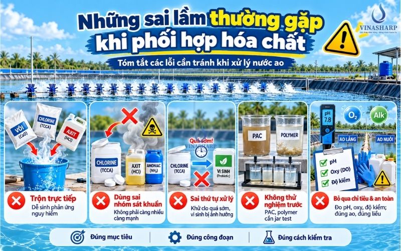 Những sai lầm thường gặp khi phối hợp hóa chất