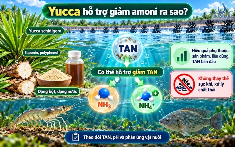 Yucca là gì và hỗ trợ giảm amoni ra sao?